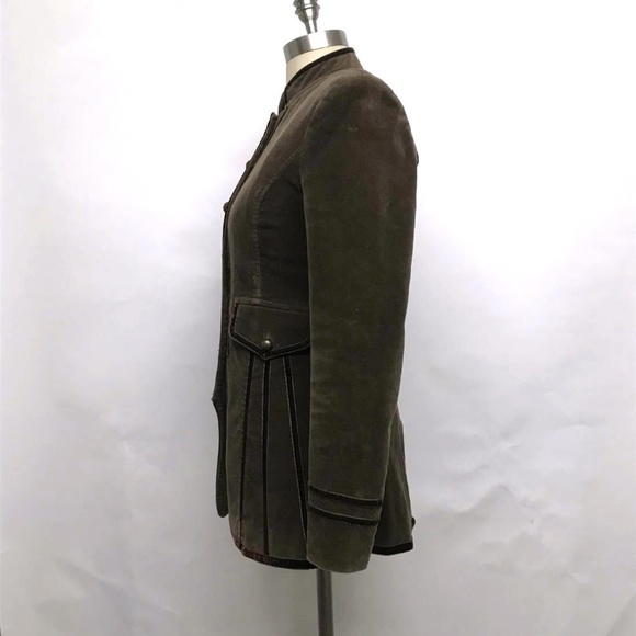 ❌❌SOLD❌❌ ANTHROPOLOGIE Vtg Military Look COAT S - Picture 7 of 8